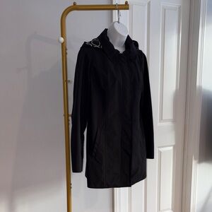 Dennis Basso Black Trench Coat